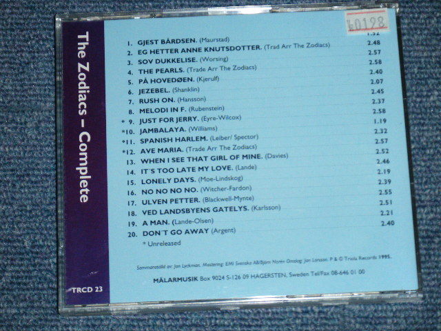 画像: THE ZODIACS - COMPLETE (NEW) / 1995 SWEDEN ORIGINAL "BRAND NEW" CD 