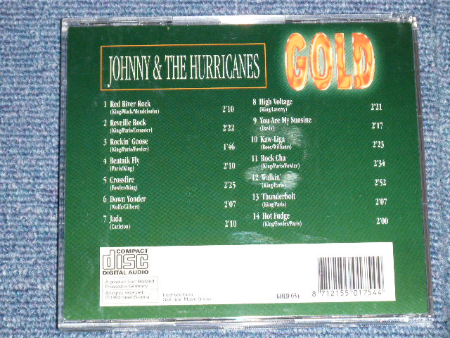 画像: JOHNNY and The HURRICANES -  GOLD (14 Tracks ) (NEW) / 1993 HOLLAND / GERMAN  "Brand New"CD 