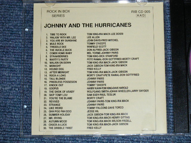 画像: JOHNNY and The HURRICANES -  RARITIES   (NEW) / 1994 HUNGARY  Used CD 