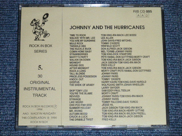 画像: JOHNNY and The HURRICANES -  RARITIES   (NEW) / 1994 HUNGARY  Used CD 