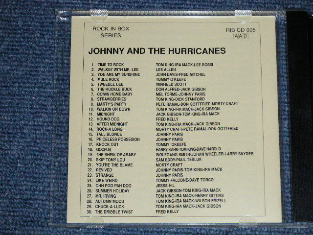 画像: JOHNNY and The HURRICANES -  RARITIES   (NEW) / 1994 HUNGARY  "Brand New"CD 