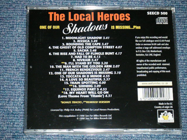 画像: The LOCAL HEROES - OUT OF OUR SHADOWS IS MISSING...PLUS : Guest "Jet Harris""Tony Meehan""Alan Jones" ( MINT/MINT)  / 1998 UK ENGLAND +EUOPE Press  ORIGINAL Used CD