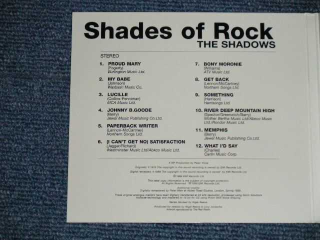 画像: The SHADOWS -  SHADES OF ROCK (STRAIGHT Reissue )   / 1999 UK ENGLAND "DIGI-PACK"  Used CD