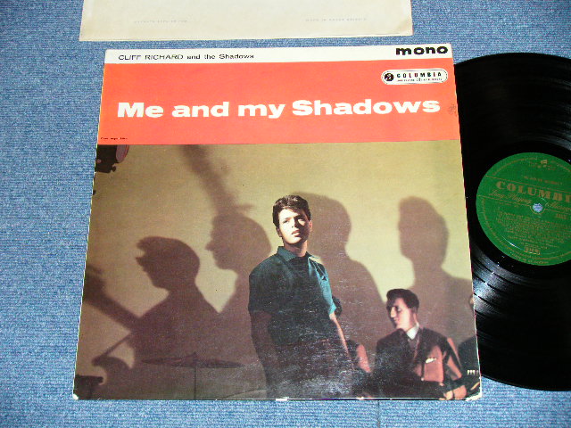 画像1: CLIFF RICHARD & THE SHADOWS  - ME AND MY SHADOWS  ( Ex+/Ex++ )  / 1960  UK ENGLAND ORIGINAL 1st Press "GREEN With GOLD Text Label" Used  MONO LP 