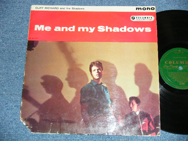画像1: CLIFF RICHARD & THE SHADOWS  - ME AND MY SHADOWS  ( VG/Ex+ )  / 1960  UK ENGLAND ORIGINAL 1st Press "GREEN With GOLD Text Label" Used  MONO LP 