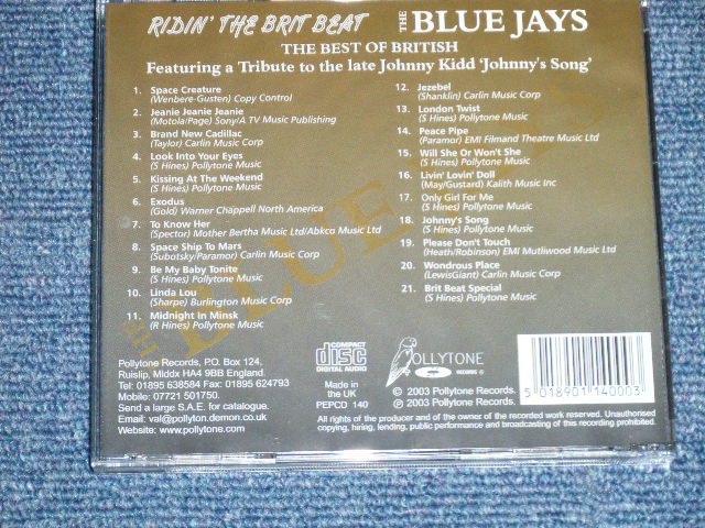 画像: THE BLUE JAYS -  RIDIN' THE BRIT BEAT (MINT-/MINT)  /  2003 UK EGLAND ORIGINAL Used  CD