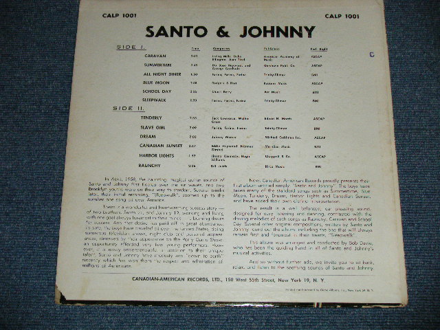 画像: SANTO & JOHNNY - SANTO & JOHNNY ( DEBUT ALBUM included SLEEP WALK :Ex-/Ex+  B-6:Poor SCRATCH and JUMP)/ 1959 US AMERICA ORIGINAL 'BLACK Label' MONO Used LP
