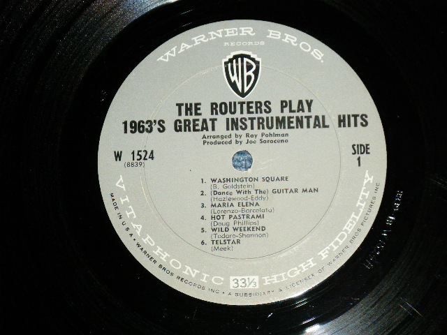 画像: The ROUTERS -  PLAY 1963'S  GREAT INSTRUMENTAL HITS ( 2nd PRESS COVER) ( Ex/Ex++) / 1964 US AMERICA ORIGINAL MONO Used  LP