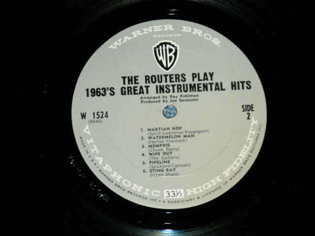 画像: The ROUTERS -  PLAY 1963'S  GREAT INSTRUMENTAL HITS ( 2nd PRESS COVER) ( Ex/Ex++) / 1964 US AMERICA ORIGINAL MONO Used  LP
