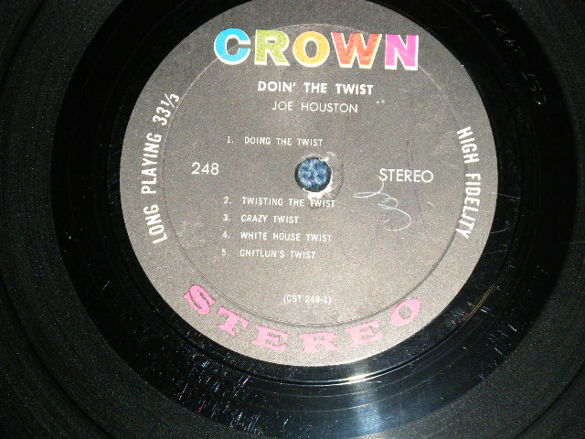 画像: JOE HOUSTON - DOIN' THE TWIST ( Ex.Ex++)  / 1962  US AMERICA ORIGINAL STEREO  Used LP 