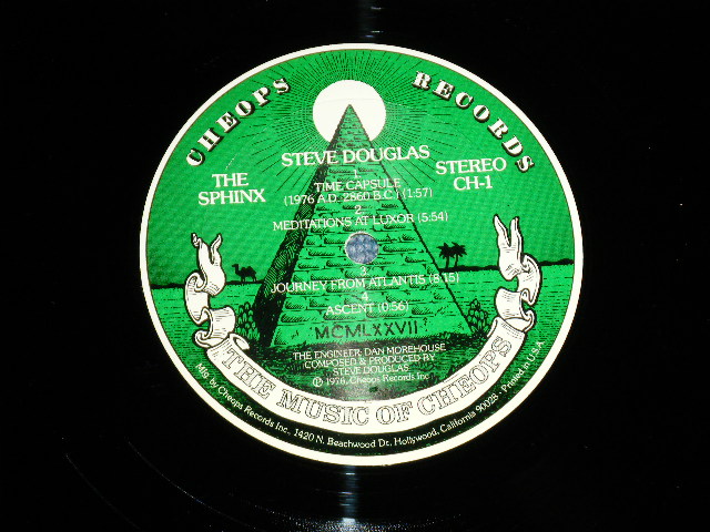 画像:  STEVE DOUGLAS - THE MUSIC OF CHEOPS (Ex++/Ex+++) / 1976 US AMERICA ORIGINAL Used LP 
