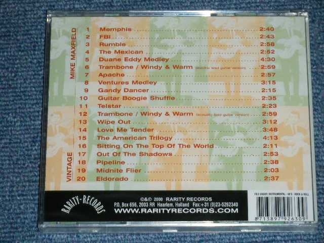 画像: MIKE MAXFIELD if DAKOTAS  - TRIBUTE + VINTAGE ( SEALED  )  2000 HOLLAND  ORIGINAL "BRAND NEW SEALED"  CD 