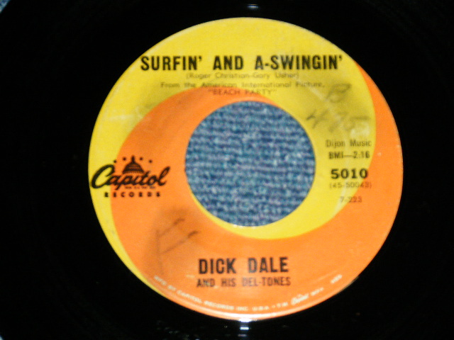 画像: DICK DALE and His DEL-TONES -  SECRET SURFIN' SPOT : SURFIN' AND SWINGIN'  ( SURF VOCAL : GARY USHER Works )  ( Ex++/Ex++ ) / 1963 US AMERICA ORIGINAL Used 7" Single