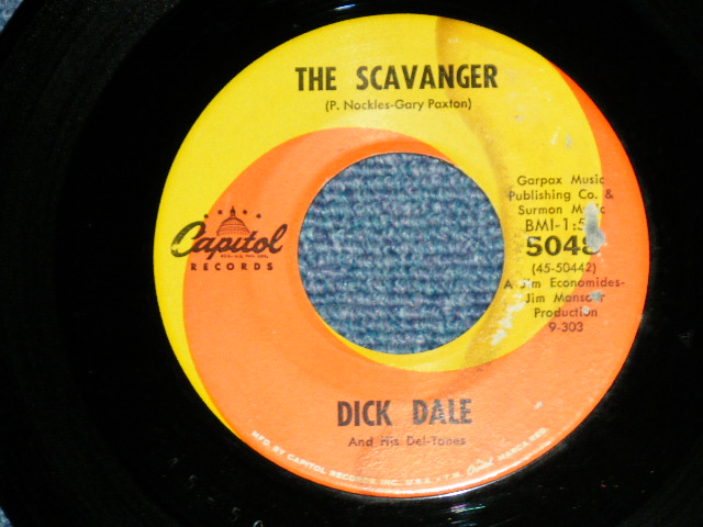 画像1: DICK DALE and His DEL-TONES -  THE SCAVANGER ( GARY PAXTON Works/ SURF VOCAL ) : EILD IDEAS  ( Ex+++/Ex+++ ) / 1963 US AMERICA ORIGINAL Used 7" Single