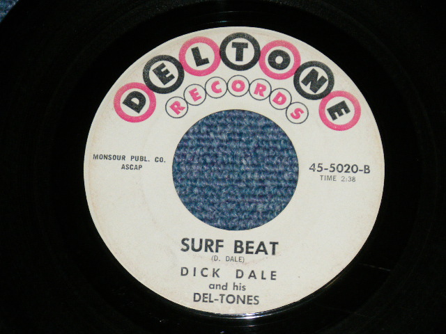 画像: DICK DALE and THE DEL-TONES - PEPPERMINT MAN : SURF BEAT  ( Ex/Ex ) / 1963 US AMERICA ORIGINAL Used 7" Single