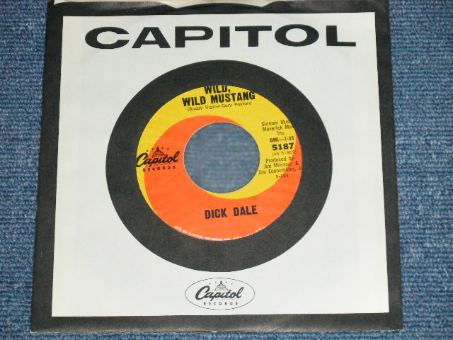 画像1: DICK DALE -  WILD,WILD MUSTANG : GRUDGE RUN  ( GARY PAXTON Works / HOT ROD  VOCAL )  ( Ex+++/Ex+++ ) / 1964 US AMERICA ORIGINAL Used 7" Single