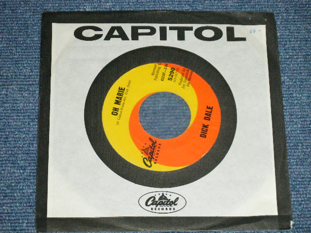 画像: DICK DALE -  WHO CAN HE BE : OH MARIE  ( SURF VOCAL )  (MINT-/MINT- ) / 1964 US AMERICA ORIGINAL Used 7" Single
