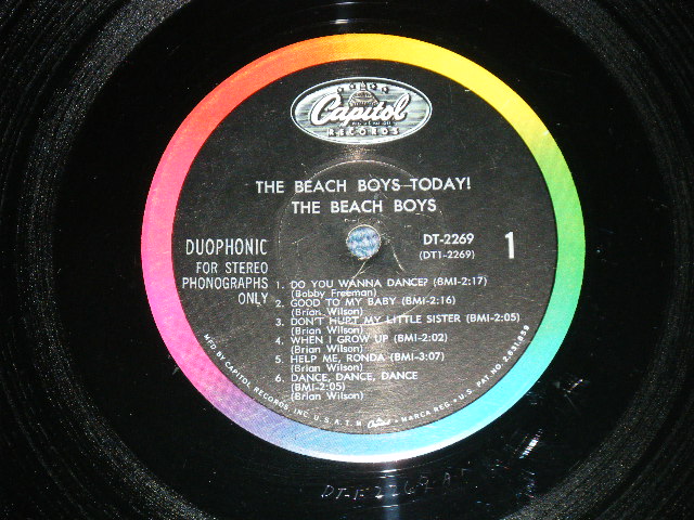 画像: The BEACH BOYS - THE BEACH BOYS TODAY (Matrix #  A-2/B-2)  ( Ex++/ Ex++ ) / 1965 US AMERICA ORIGINAL "DUOPHONIC STEREO" Used  LP