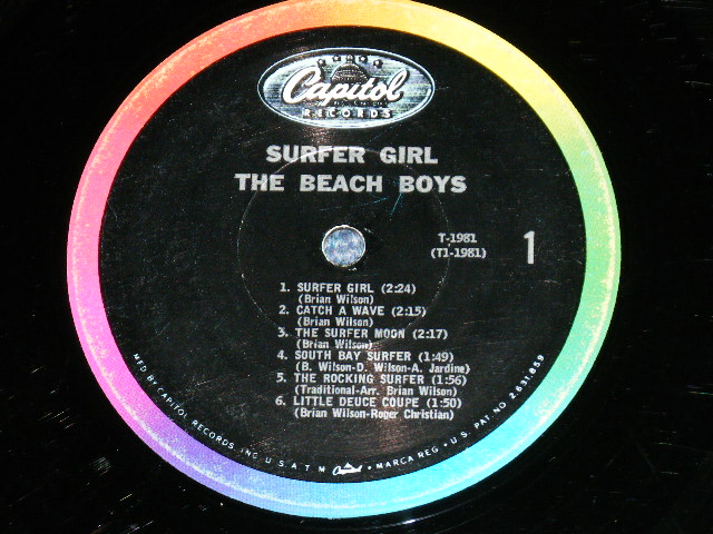 画像: The BEACH BOYS - SURFER GIRL ( Matrix Numbe　G-7/F-7 )( Ex/Ex- Looks:VG+++) / 1963 US AMERICA ORIGINAL  Used LP