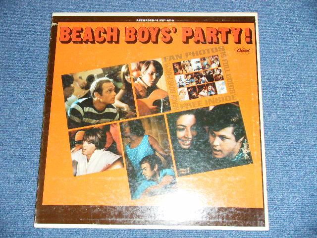 画像: The BEACH BOYS - BEACH BOYS' PARTY! (Matrix #A)DMAS-1-2398-A-9 2 ＊ B)DMAS-2-2398-B-8 2  ＊) "LOS ANGELES Press in CALIFORNIA" (Ex++/Ex+ EDSP) / 1965 US AMERICA ORIGINAL 1st Press "BLACKWith RAINBOW Label" STEREO Used LP