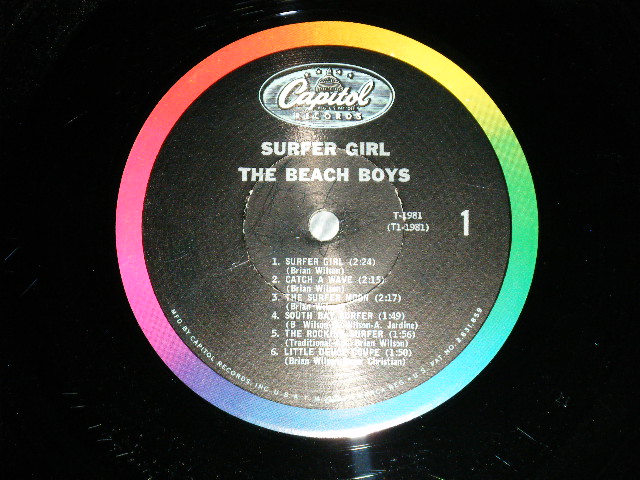 画像: The BEACH BOYS - SURFER GIRL : With TITLE Seal at Front ( Matrix Number : A) T1-1981-G-9: B) T2-1981-G-8 ) (  Ex+/Ex++ Looks: Ex ) / 1963 US AMERICA ORIGINAL MONO Used LP