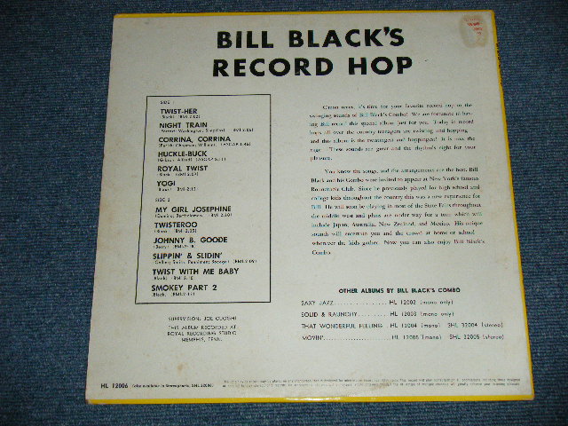 画像: BILL BLACK'S COMBO (MEMPHIS SOUND Soulful ROCKIN' INST) - LET'S TWIST HER ( Ex++/Ex++ ) / 1961 US AMERICA ORIGINAL MONO  Used LP 