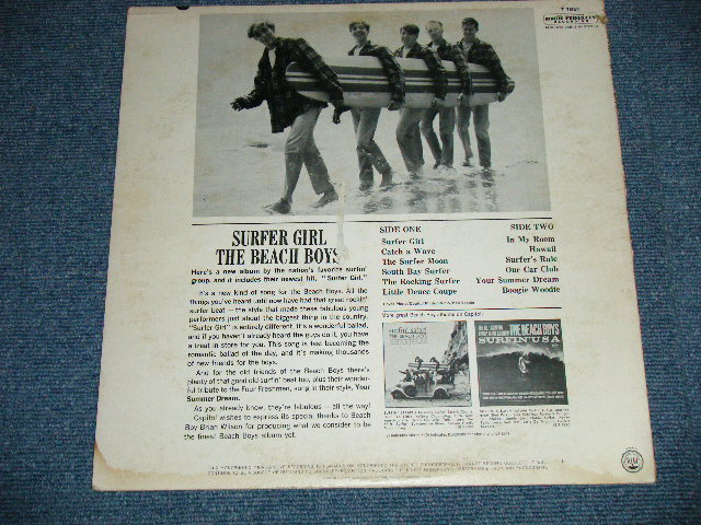 画像: The BEACH BOYS - SURFER GIRL ( Matrix Numbe　G-7/F-7 )( Ex/Ex- Looks:VG+++) / 1963 US AMERICA ORIGINAL  Used LP