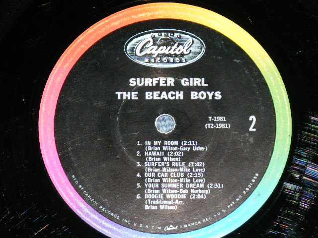画像: The BEACH BOYS - SURFER GIRL ( Matrix Numbe　G-7/F-7 )( Ex/Ex- Looks:VG+++) / 1963 US AMERICA ORIGINAL  Used LP