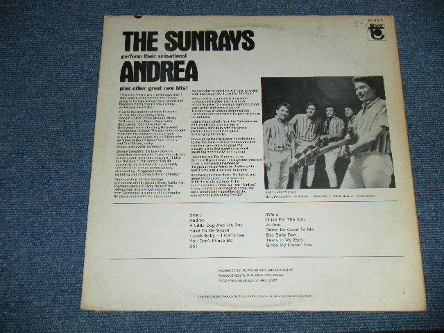 画像: The SUNRAYS - ANDREA  ( Ex+/Ex+++ Looks:Ex++) / 1966 US AMERICA ORIGINAL STEREO  Used  LP