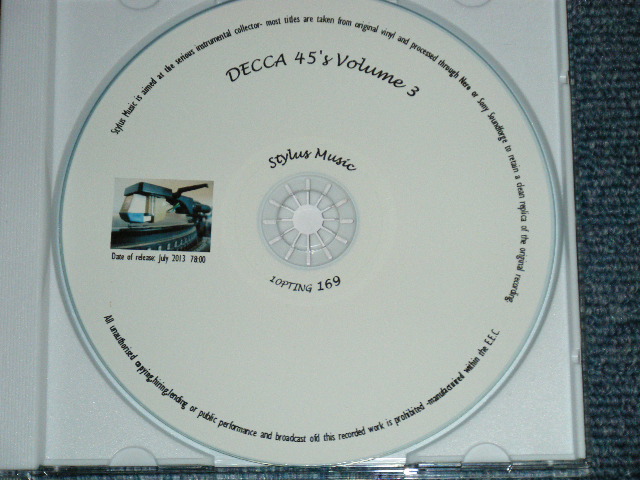 画像: V.A. OMNIBUS - DECCA INSTRO 45's  VOL.3  1958-67 /  2013 EU  Brand New CD-R 