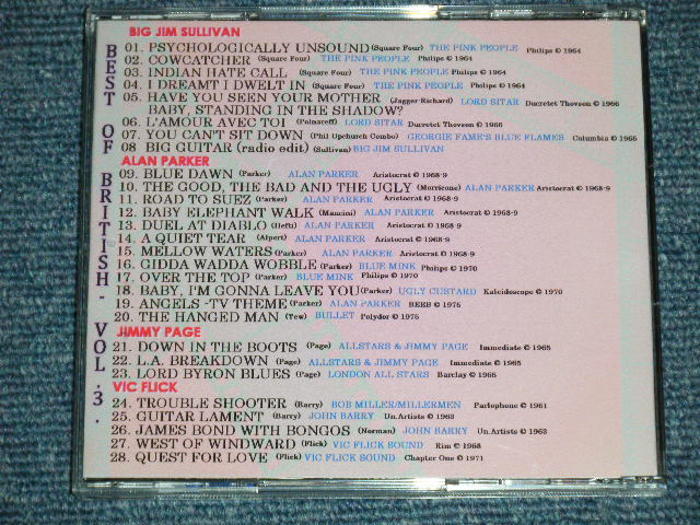 画像: V.A. OMNIBUS -  BEST OF BRITISH VOL.3 SESSION GUITARISTS - BIG JIM SULLIVAN,ALAN PARKER,VIC FLICK,JIMMY PAGE  /  2014 EU  Brand New CD-R 