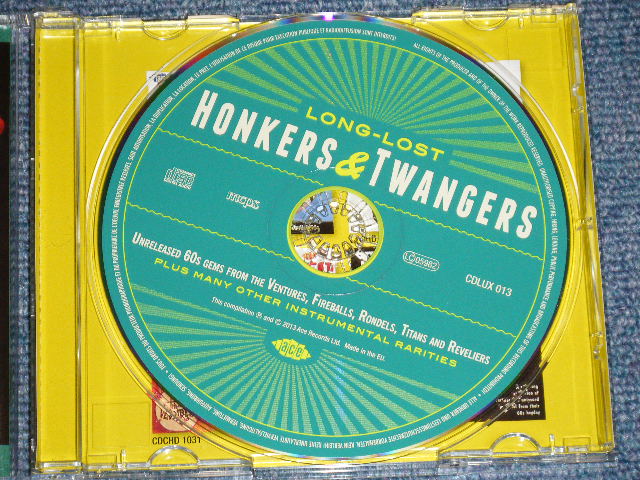 画像: V.A. OMNIBUS - HONKERS & TWNGERS : Unleased 60'S Gems From The VENTURES,FIREBALLS,RONDELS,TITANS and REVELIERS +more ( NEW )  / 201 UK ENGLAND  ORIGINAL "BRAND NEW"  CD