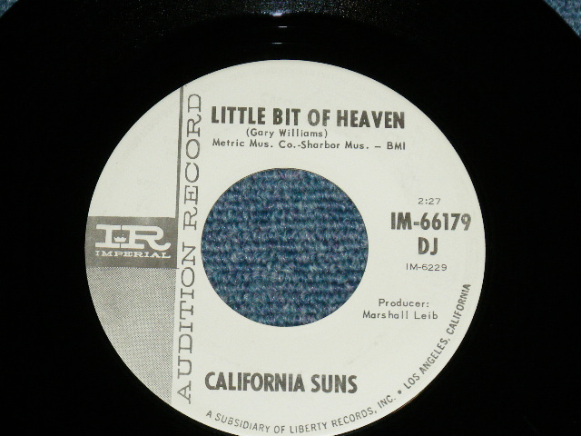 画像: CALIFORNIA SUNS (  CAROL CONNORS ) - MASKED GRANDMA : LITTLE BIT OF HEAVEN ( Ex+++/Ex+++)   / 1966 US AMERICA ORIGINAL "WHITE LABEL PROMO" Used 7" Single 