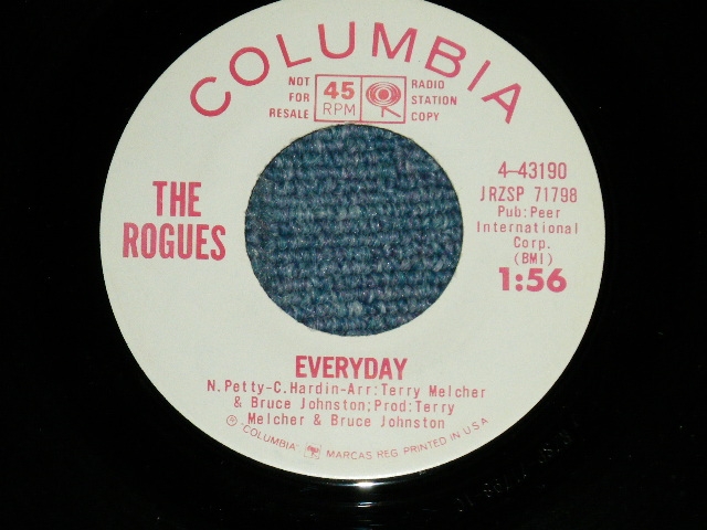 画像: The ROGUES  (BRUCE JOHNSTON & TERRY MELCHER Works)  -  EVERYDAY : ROGER'S REEF ( MINT-/MINT- )  / 1964 US AMERICA ORIGINAL "WHITE LABEL PROMO" Used 7" Single