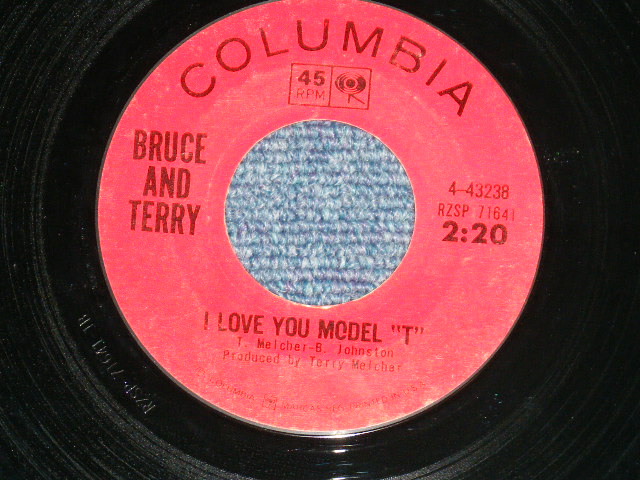 画像1: BRUCE and TERRY (BRUCE JOHNSTON & TERRY MELCHER Works)  -  I LOVE YOU MODEL "T" : CARMEN  ( MINT-/MINT )  / 1965 US AMERICA ORIGINAL Used  7"SINGLE 