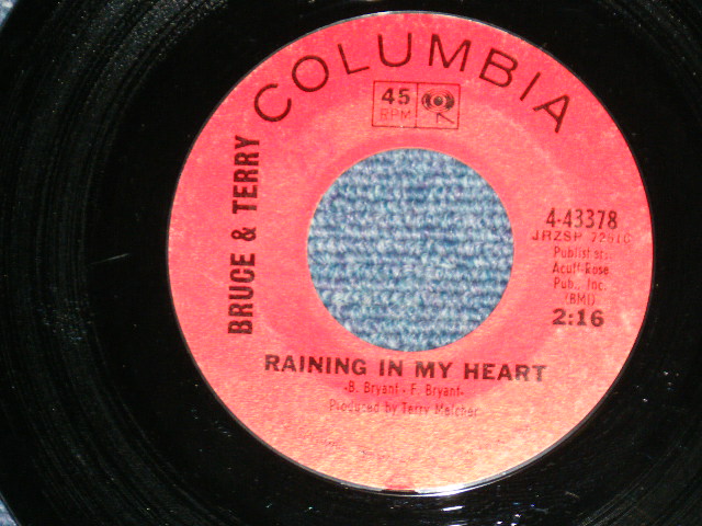 画像1: BRUCE and TERRY (BRUCE JOHNSTON & TERRY MELCHER Works)  -  RAINYING IN MY HEART : FOUR STRONG WIND   ( Ex+++/Ex+++ )  / 1965 US AMERICA ORIGINAL Used 7" Single