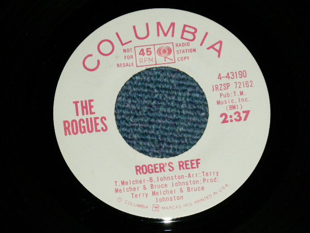 画像: The ROGUES  (BRUCE JOHNSTON & TERRY MELCHER Works)  -  EVERYDAY : ROGER'S REEF ( MINT-/Ex+++ )  / 1964 US AMERICA ORIGINAL "WHITE LABEL PROMO" Used 7" Single