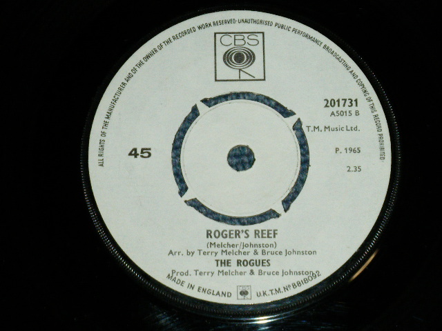 画像: The ROGUES  (BRUCE JOHNSTON & TERRY MELCHER Works)  -  EVERYDAY : ROGER'S REEF ( MINT-/MINT- )  / 1964 UK ENGLAND ORIGINAL "WHITE LABEL PROMO" Used 7" Single