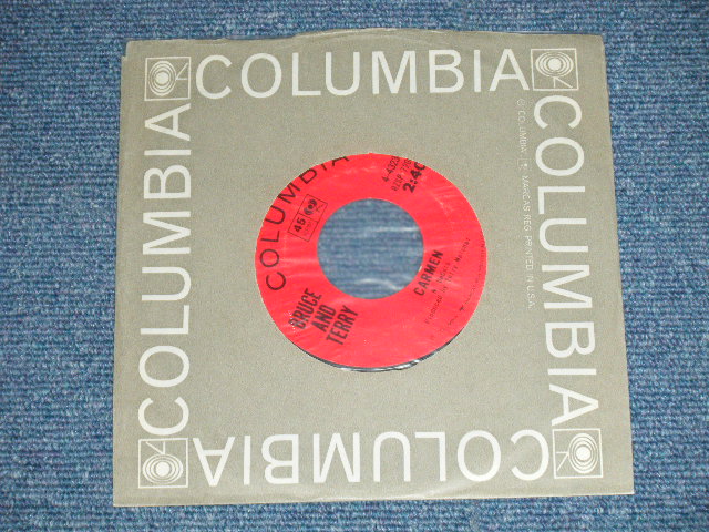 画像: BRUCE and TERRY (BRUCE JOHNSTON & TERRY MELCHER Works)  -  I LOVE YOU MODEL "T" : CARMEN  ( MINT/MINT )  / 1965 US AMERICA ORIGINAL "With COMPANY SLEEVE "  Used  7"SINGLE 