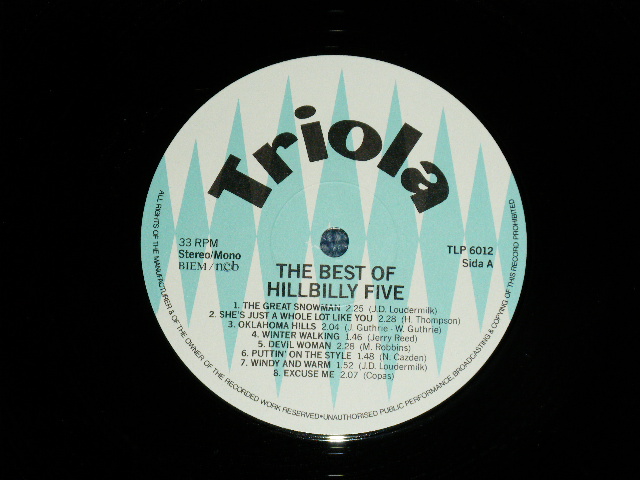 画像: HILBILLY FIVE - WAITING FOR A TRAIN  ( Ex+++/MINT- ) / 1987   SWEDEN ORIGINAL Used LP 