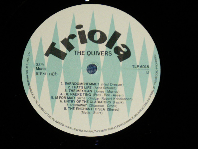 画像: The QUIVERS (60's GERMAN INST) - The QUIVERS  ( NEW ) / 1980's? SWEDEN  ORIGINAL "BRAND NEW"  LP 