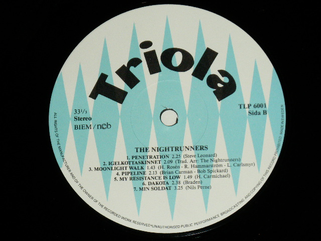 画像: The NIGHTRUNNERS -  The NIGHTRUNNERS ( Ex++/MINT-) / 1980's? SWEDEN  ORIGINAL Used LP 