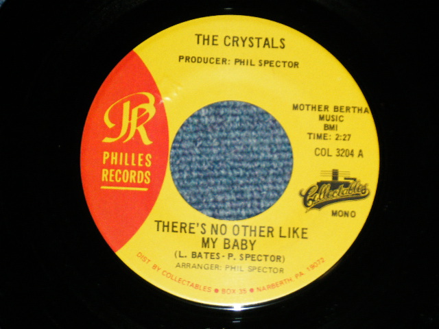 画像1: THE CRYSTALS - THERE'S NO OTHER LIKE MY BABY : NOT TO YOUNG TO GET MARRIED  ( MINT-/MINT-) / 1980's US AMERICA REISSUE Used 7" Single 