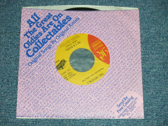 画像1: THE CRYSTALS -  HE'S A REBEL : HE HIT ME ( MINT-/MINT-) / 1980's US AMERICA REISSUE Used 7" Single 