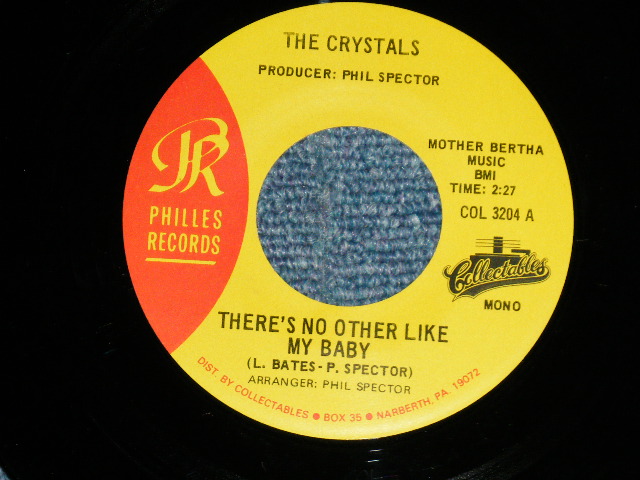 画像: THE CRYSTALS - THERE'S NO OTHER LIKE MY BABY : NOT TO YOUNG TO GET MARRIED  ( MINT/MINT) / 1980's US AMERICA REISSUE Used 7" Single 