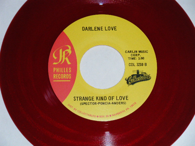 画像: DARLENE LOVE -  TODAY I MET THE BOY I'M GONNA MARRY : STRANGE KIND OF LOVE  ( MINT-/MINT- ) "RED WAX Vinyl" / 1980's US AMERICA REISSUE Used 7" Single