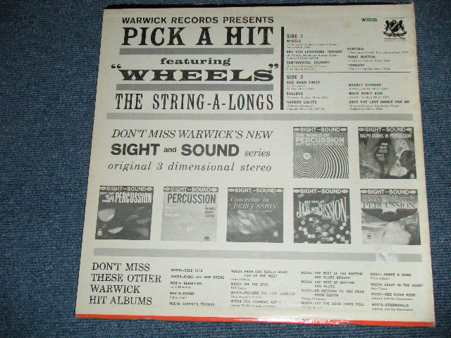 画像: THE STRING-A-LONGS - PICK A HIT featuring "WHEELS" ( Ex+/Ex++ Looks: Ex+ Ex++ ) / 1961 US ORIGINAL MONO Used   LP 