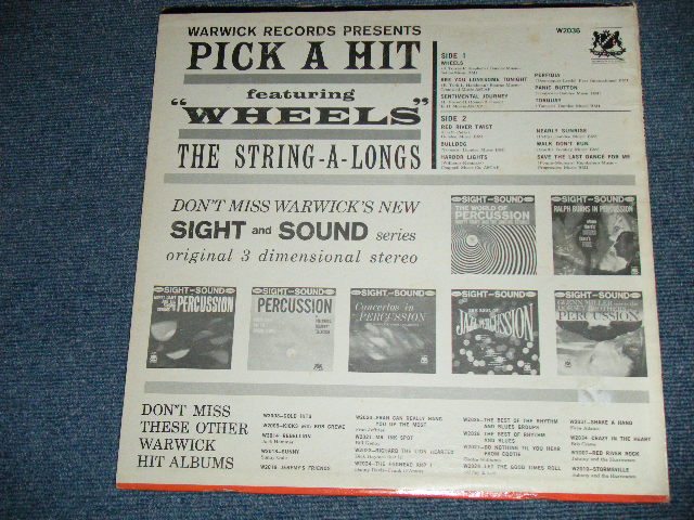 画像: THE STRING-A-LONGS - PICK A HIT featuring "WHEELS" (Ex+/Ex++  STOFC) / 1961 US AMERICA ORIGINAL MONO Used LP