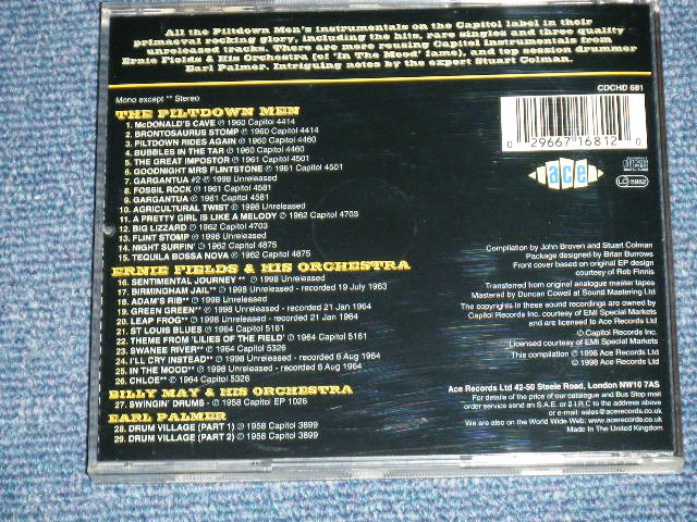 画像: PILTDOWN MEN / ERNIE FIELDS & His ORCHESTRA / BILLY MAY / EARL PALMER ( All Songs Plays DRUMER : EARL PARMER ) - RIDE AGAIN ( MINT-/MINT)  / 1998 UK ENGLAND  ORIGINAL Used CD