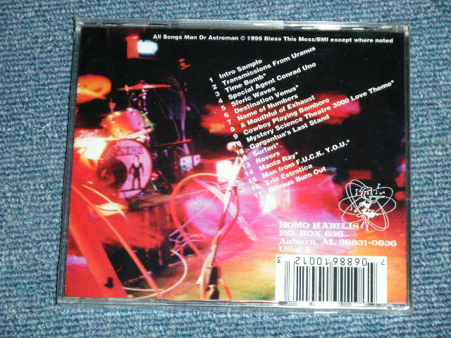 画像: MAN OR ASTRO-MAN  - LIVE TRANSMISSIONS FROM URANUS!!  (SEALED)  / 1995 US AMERICA ORIGINAL "BRAND NEW SEALED"  CD
